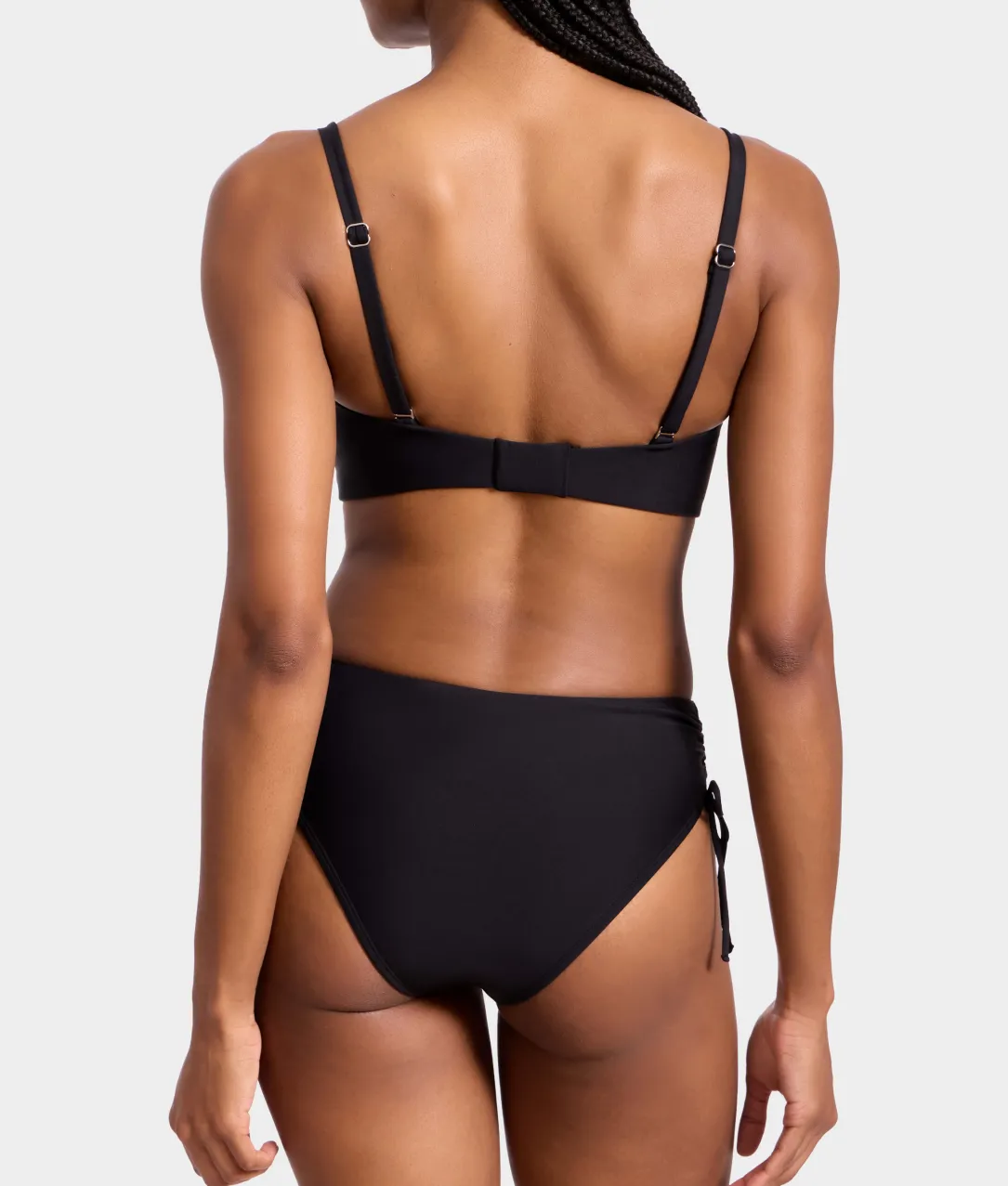 Adjustable Shirring Underwire Bikini Top