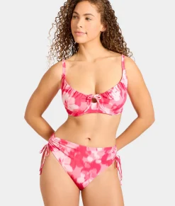 Adjustable Shirring Underwire Bikini Top