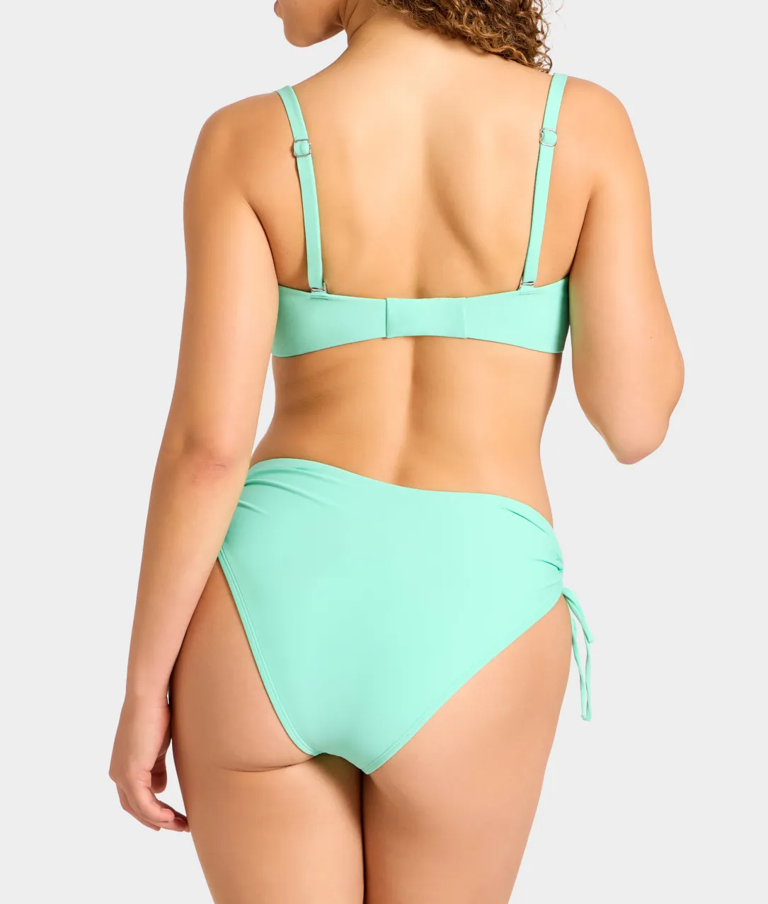 Adjustable Shirring Underwire Bikini Top
