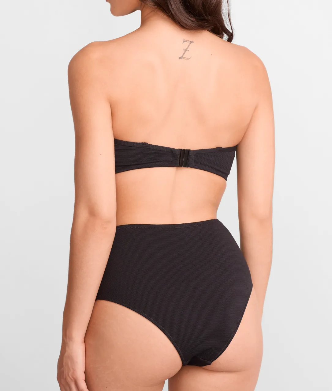 Amalfi Ruched High Waist Cheeky Bikini Bottom