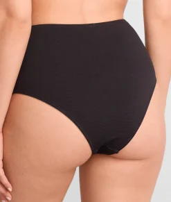 Amalfi Ruched High Waist Cheeky Bikini Bottom