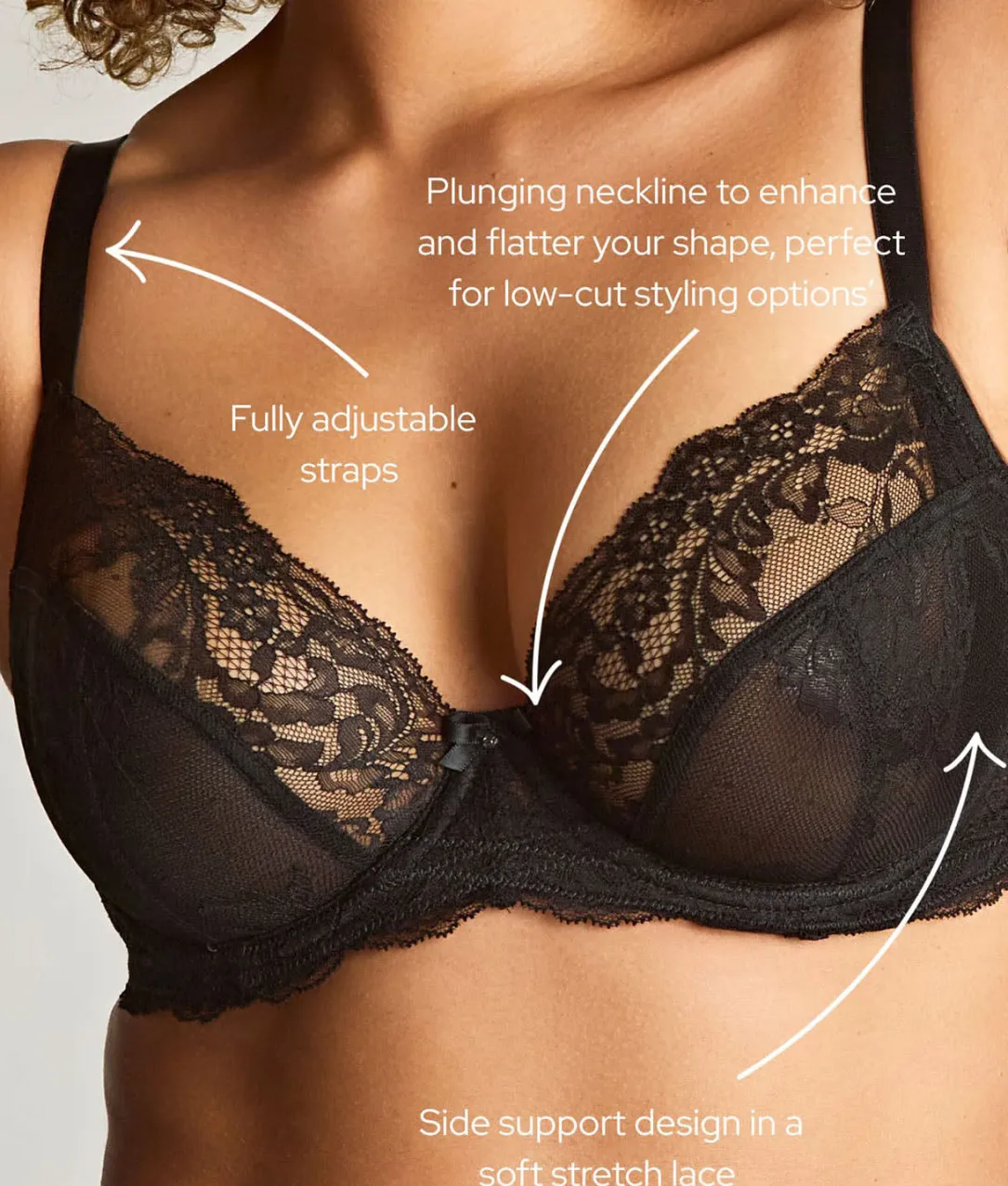 Ana Side Support Plunge Bra