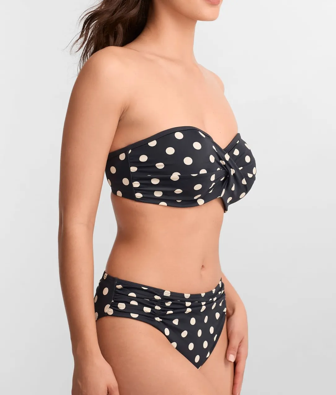 Anya Riva Spot Underwire Bandeau Bikini Top