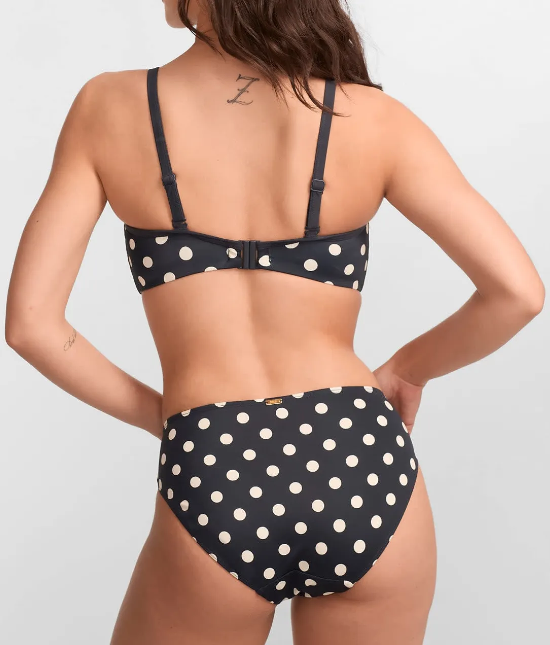 Anya Riva Spot Underwire Bandeau Bikini Top