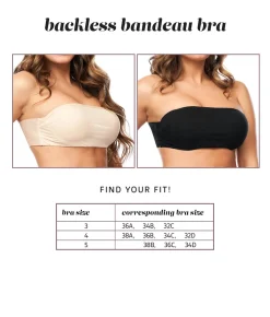 Backless Bandeau Wing Bra