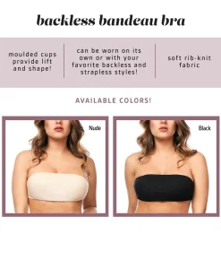 Backless Bandeau Wing Bra
