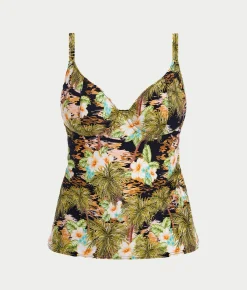Bahama Shores Underwire Plunge Tankini Top