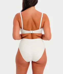 Beach Waves High-Waist Bikini Bottom