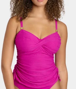 Beach Waves Twist Underwire Tankini Top