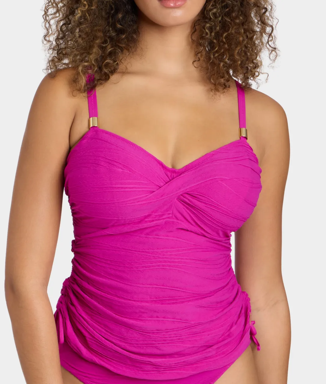 Beach Waves Twist Underwire Tankini Top