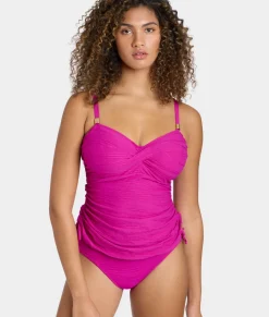 Beach Waves Twist Underwire Tankini Top