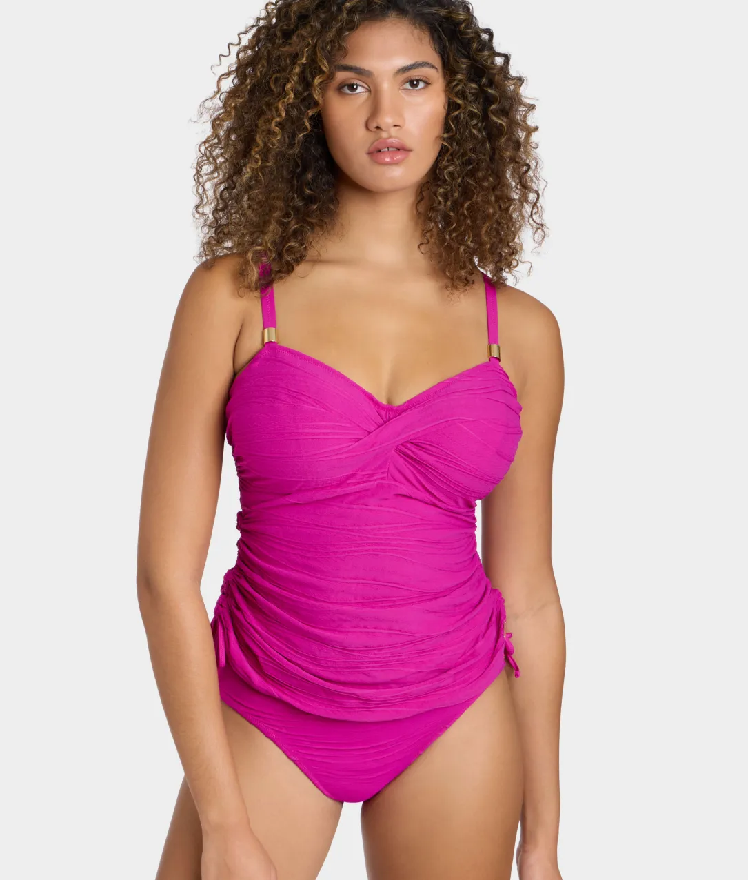 Beach Waves Twist Underwire Tankini Top