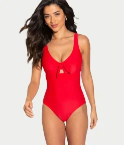 Bow Front Underwire One-Piece