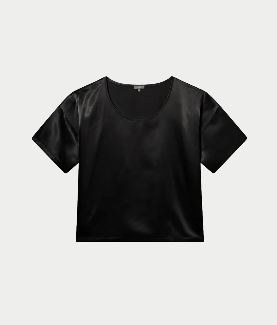 Brie Satin Short Sleeve Tee