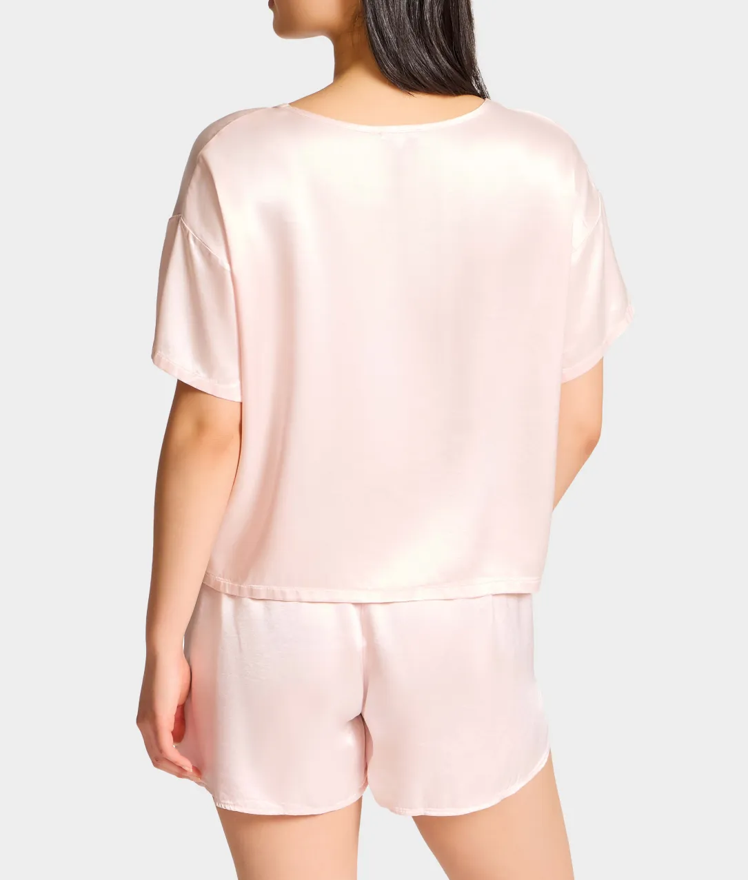 Brie Satin Short Sleeve Tee