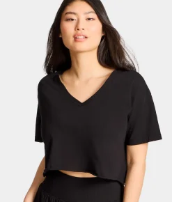 B30 V-Neck Crop Jersey Tee