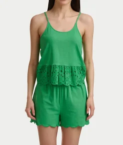 Cami & Boxer Knit Pajama Set