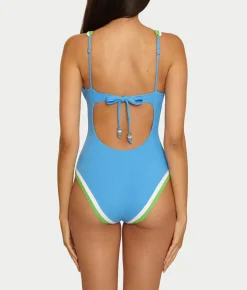 Coast Line Plunge One-Piece