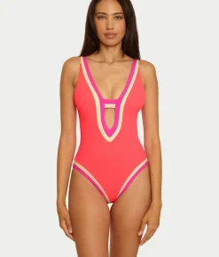 Coast Line Plunge One-Piece