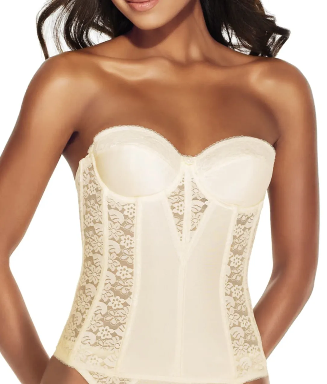 Colette Lace Strapless Bustier
