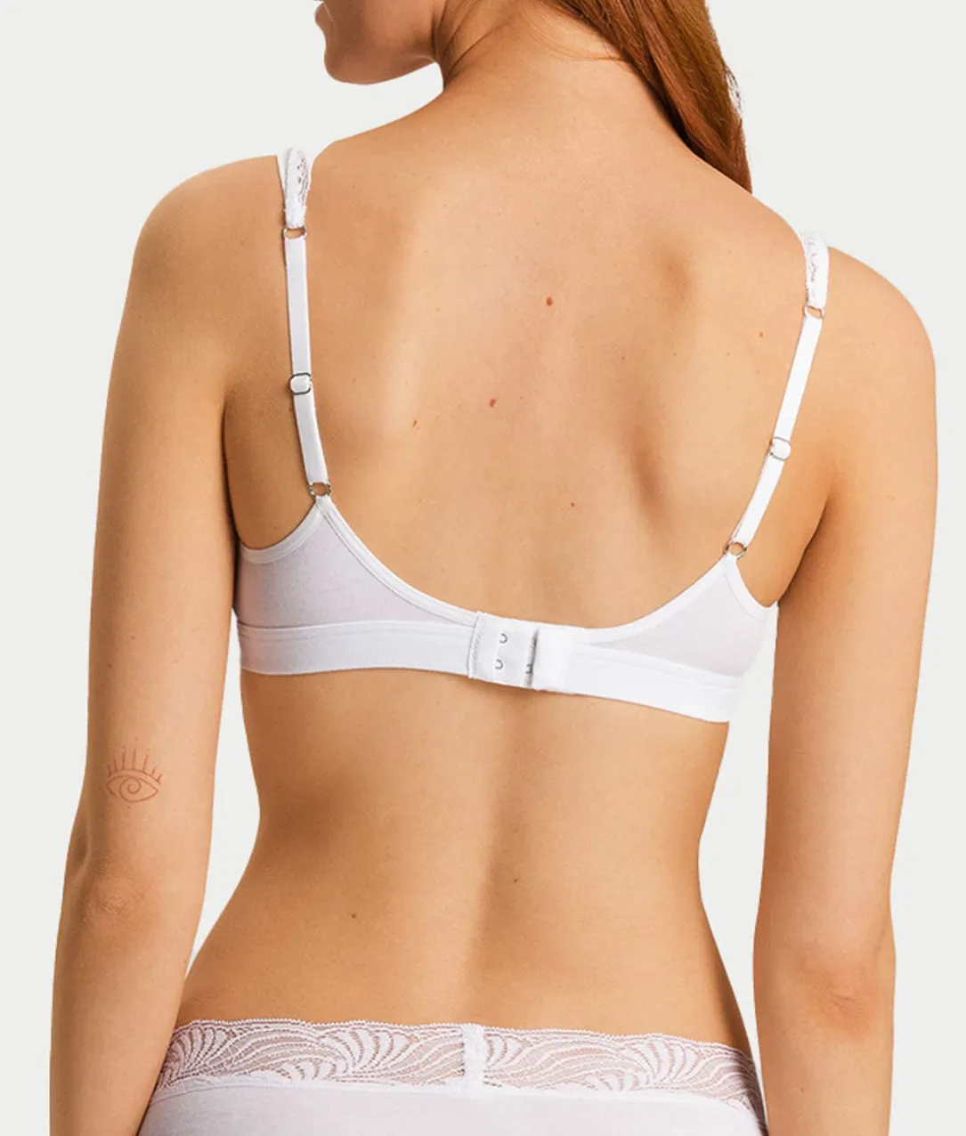 Cotton Delight Lace Trim Cotton Soft Cup Bra