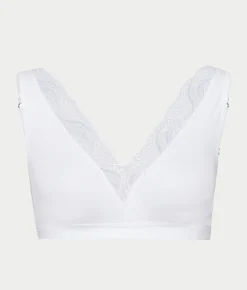 Cotton Delight Lace Trim Cotton Soft Cup Bra