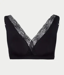 Cotton Delight Lace Trim Cotton Soft Cup Bra