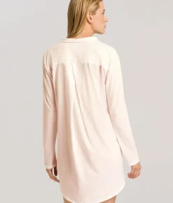 Cotton Deluxe Button-Front Sleep Shirt