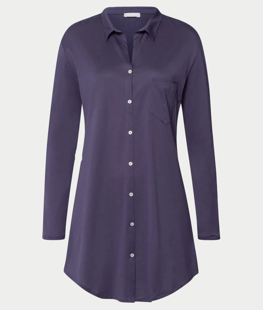Cotton Deluxe Button-Front Sleep Shirt