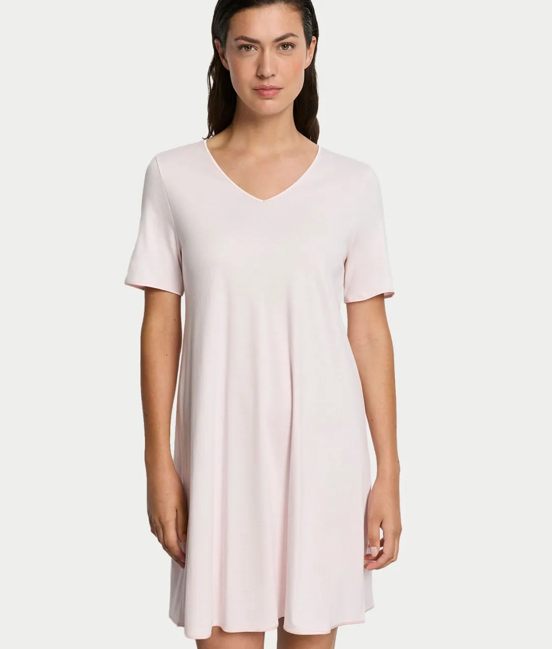 Cotton Silk V-Neck Cotton Nightgown