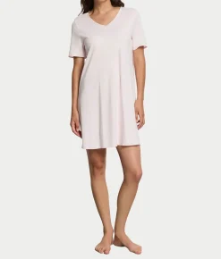 Cotton Silk V-Neck Cotton Nightgown