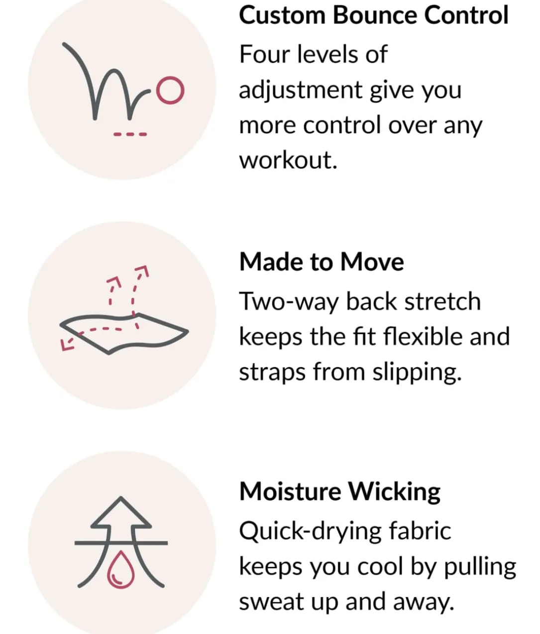 Custom Control Wire-Free Sports Bra