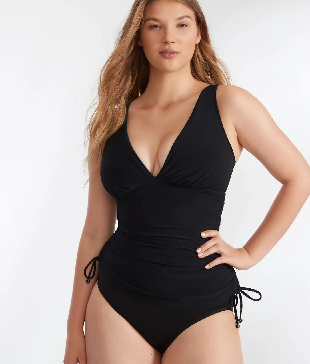 Dani Solids Plunge Tankini Top