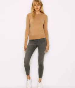 Distressed Denim Leggings