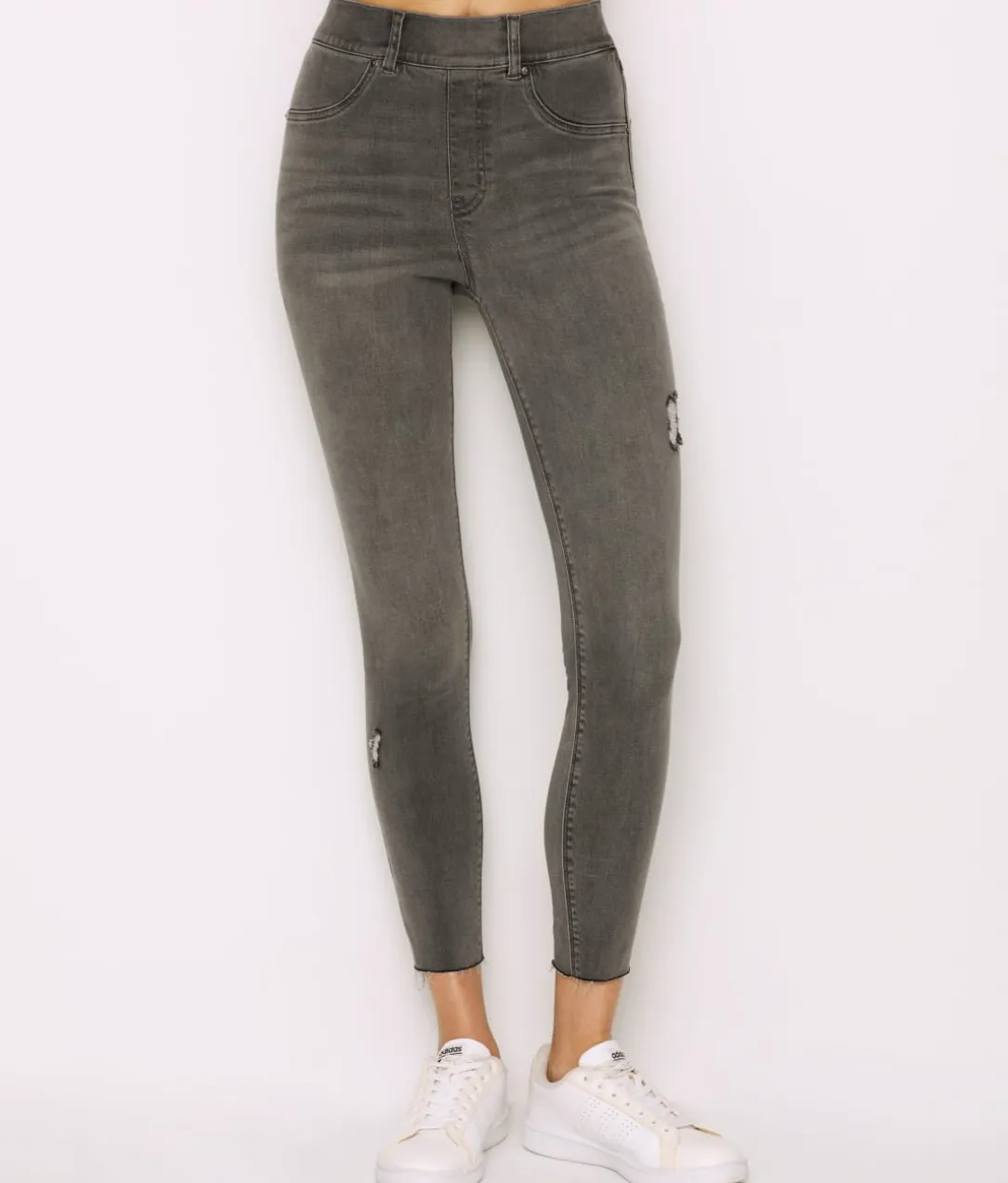 Distressed Denim Leggings