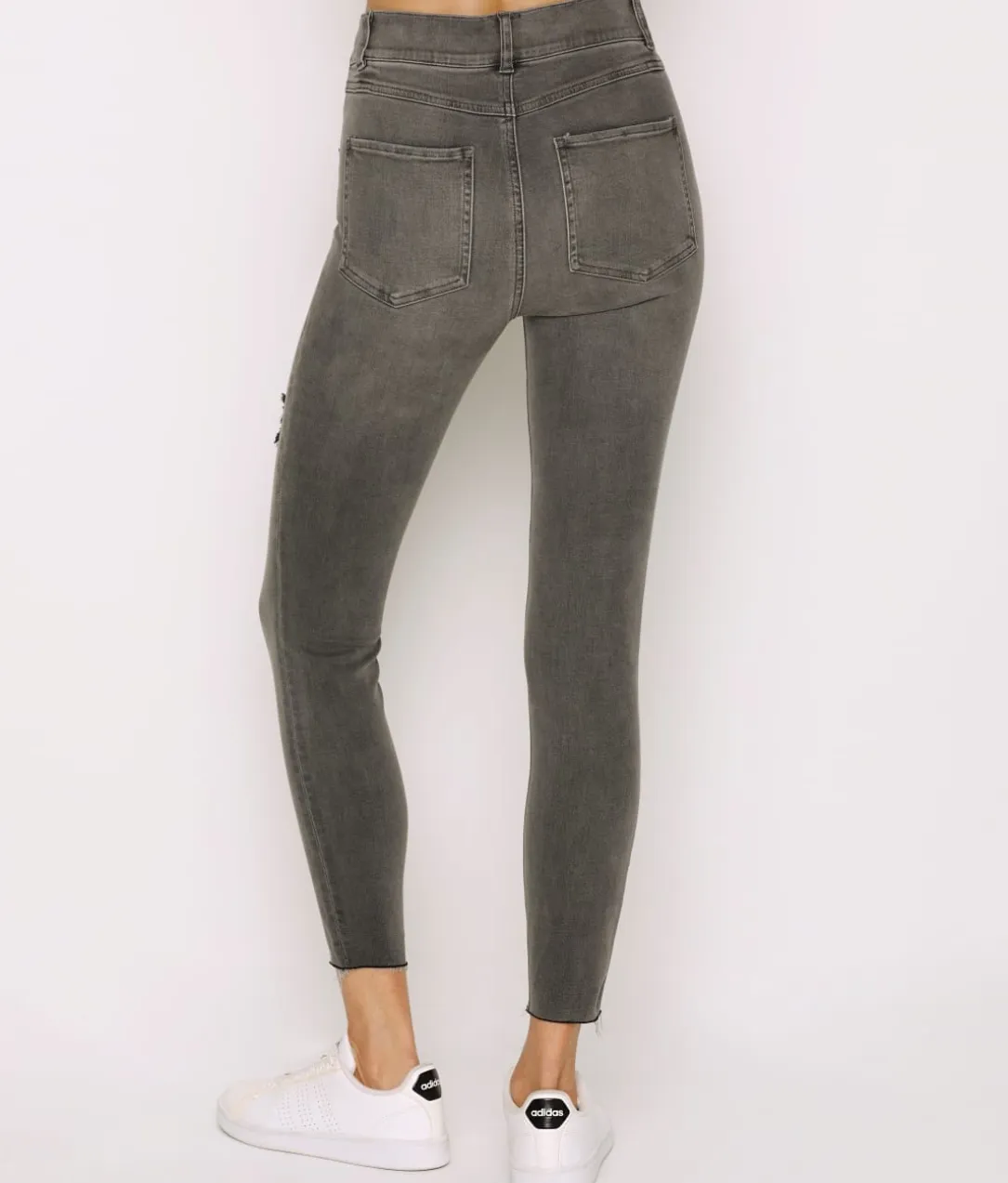 Distressed Denim Leggings