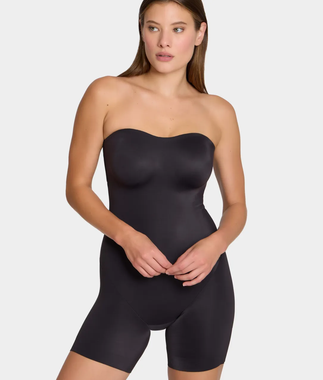Dress Rehearsal Firm Control Mid-Thigh Strapless Body Shaper