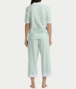Elbow Sleeve Capri Knit Pajama Set