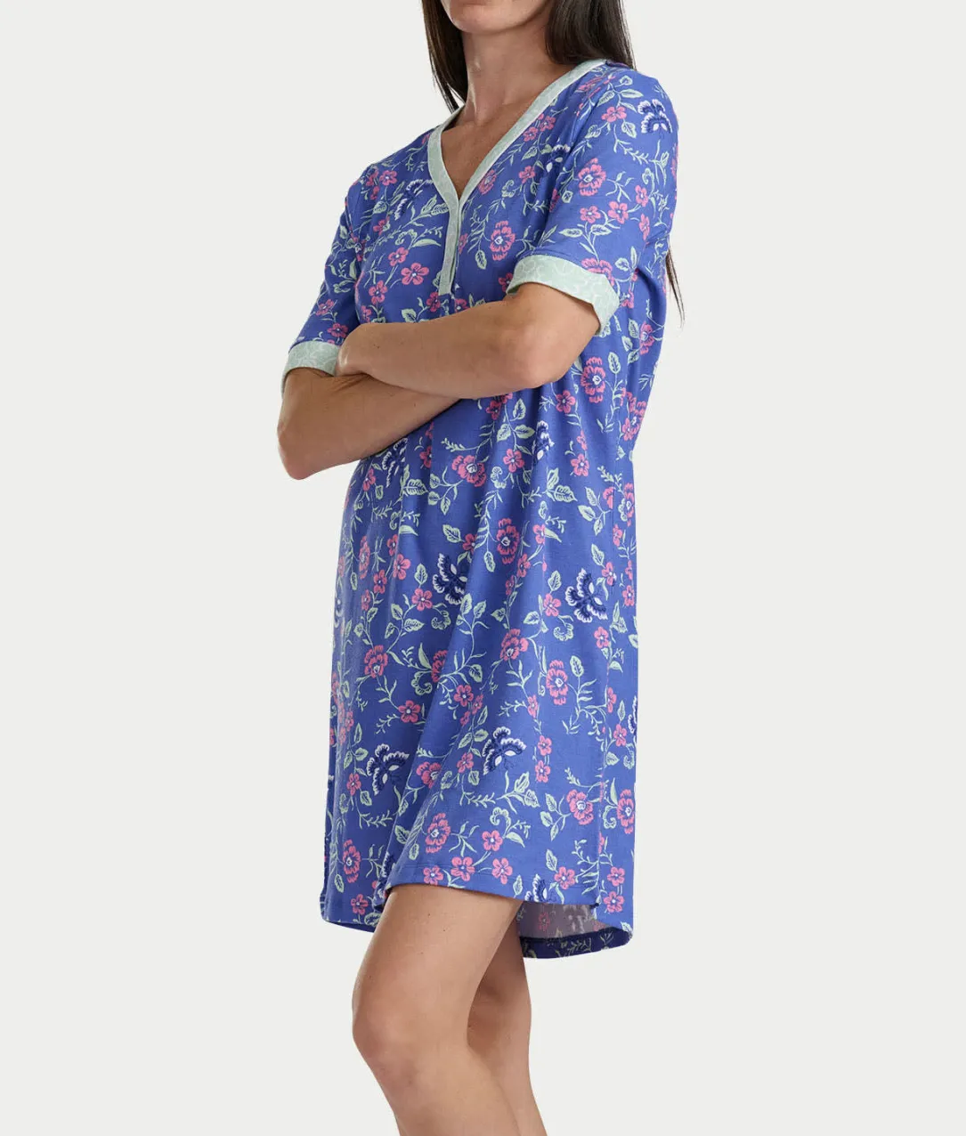 Elbow Sleeve Knit Sleep Shirt