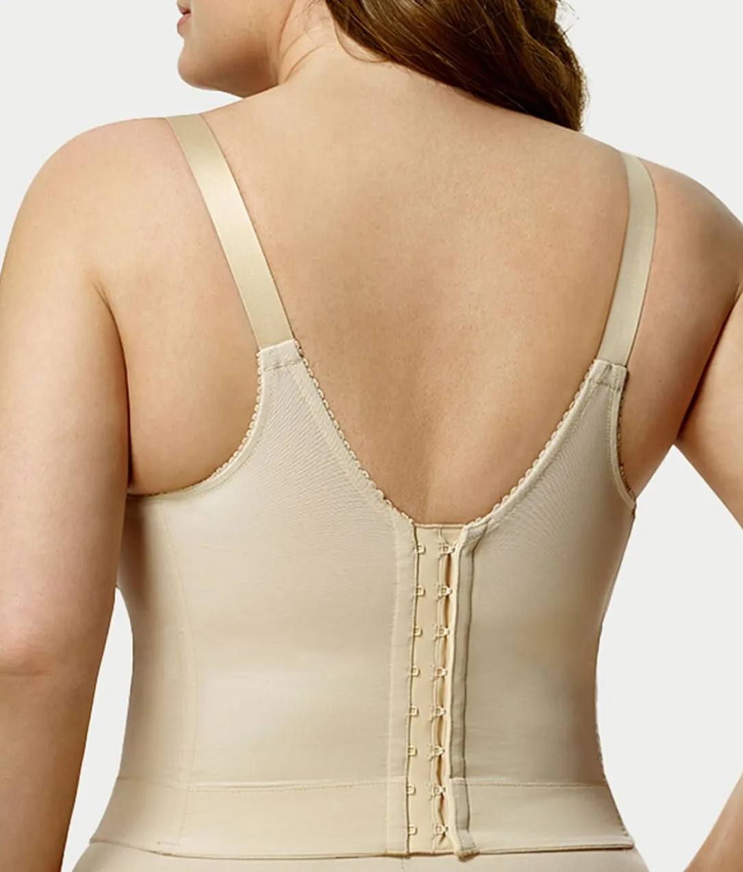 Embroidered Microfiber Longline Wire-Free Bra