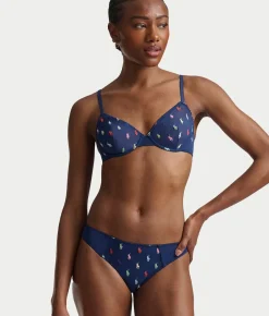 Embroidered Pony Mesh Bikini