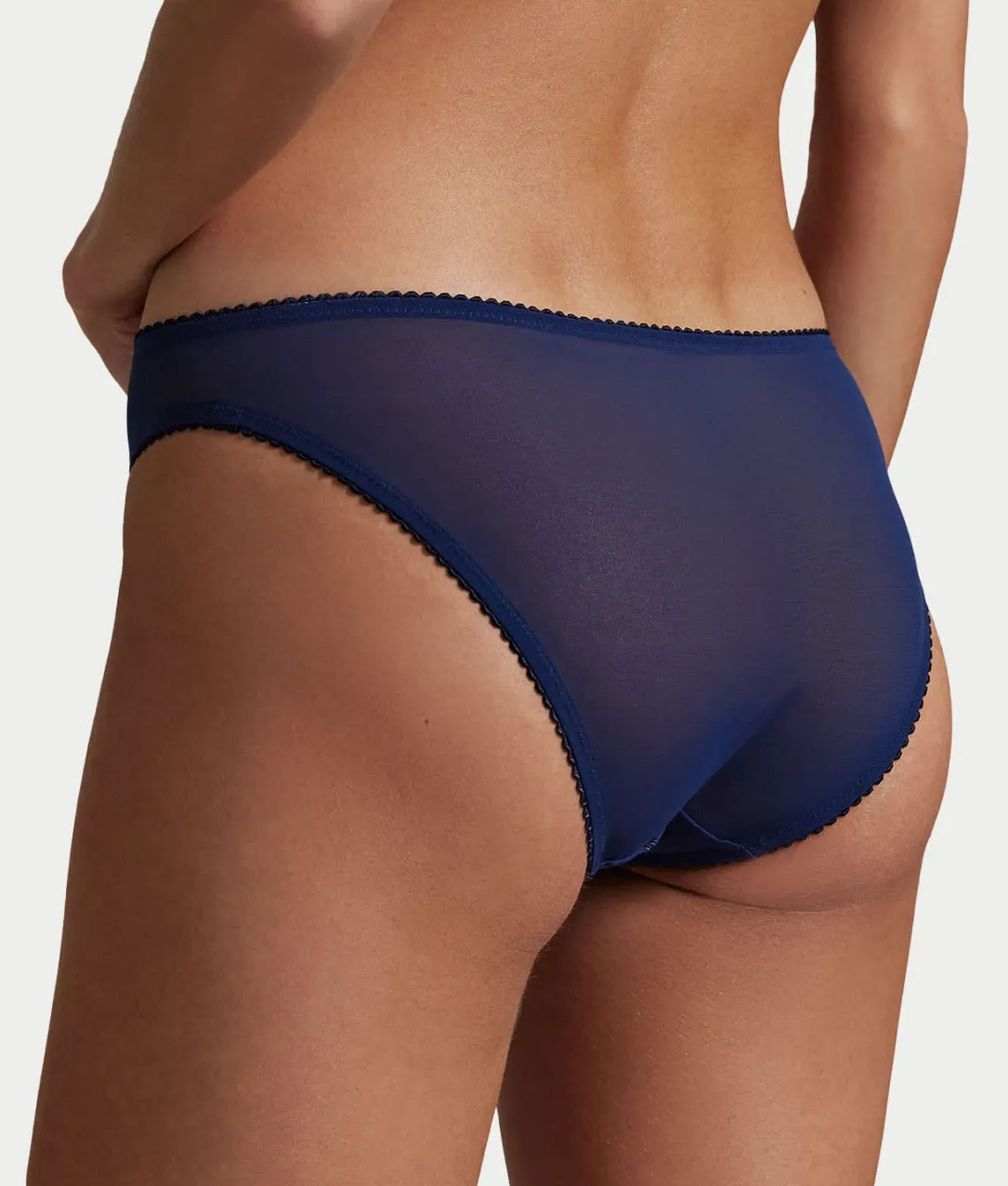 Embroidered Pony Mesh Bikini