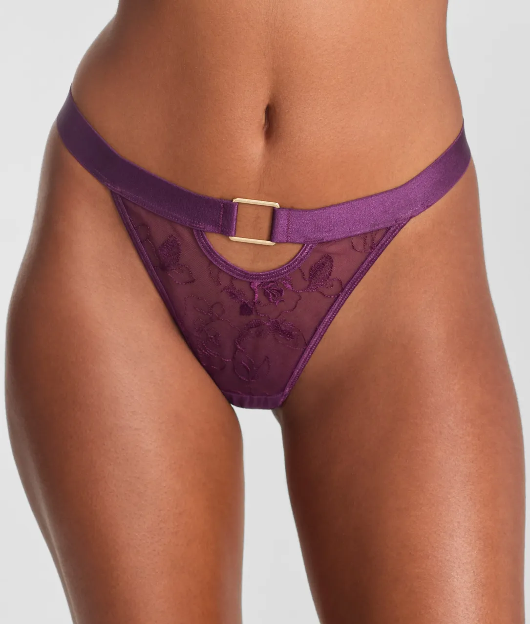 Embroidery Thong