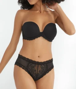 Feathers Strapless Plunge Bra