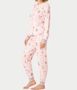 Feline Spooky Halloween Cat Knit Pajama Set