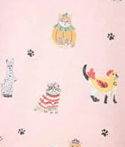 Feline Spooky Halloween Cat Knit Pajama Set