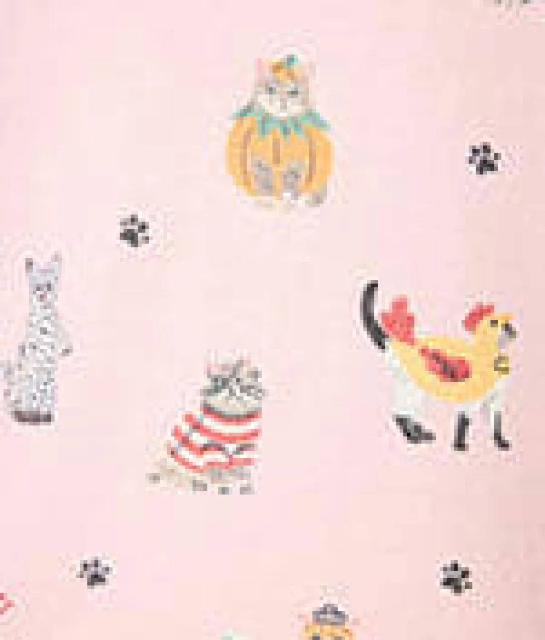 Feline Spooky Halloween Cat Knit Pajama Set