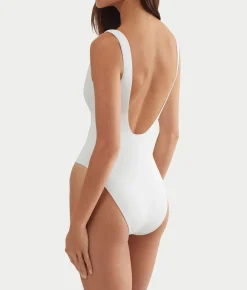 Flag Zipper Scoop Tank One-Piece