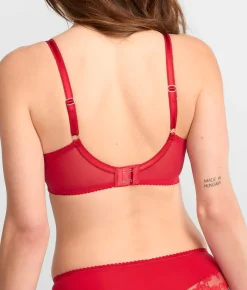 Fleur Lightly Padded High Apex Bra