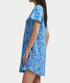 Flutter Sleeve Knit Sleep Shirt